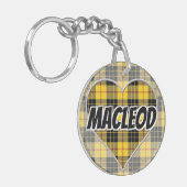 Porte-clés Scottish Flash Clan MacLeod de Lewis Tartan Heart (Devant gauche)