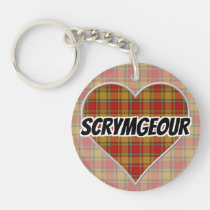 Porte-clés Scottish Flash Clan Scrymgeour Tartan Heart