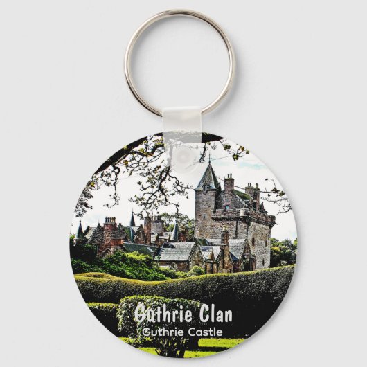 Porte-clés Scottish Guthrie Clan's Castle Keepsaké (Recto)