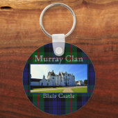 Porte-clés Scottish Murray Clan Tartan Blair Castle (Recto)