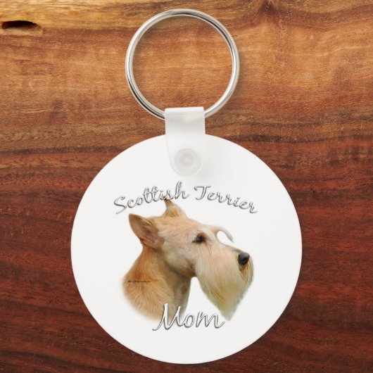 Porte-clés Scottish Terrier (blé) Maman 2 (Recto)