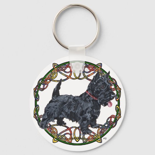 Porte-clés Scottish Terrier Celtic (Recto)