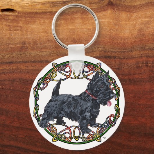 Porte-clés Scottish Terrier Celtic (Recto)