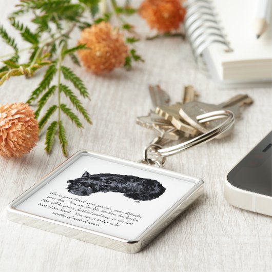 Porte-clés Scottish Terrier Keepsaké - Femme (Côté)