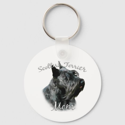Porte-clés Scottish Terrier (noir) Maman 2 (Recto)