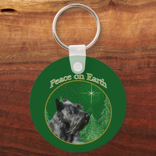 Porte-clés Scottish Terrier Peace (Verso)