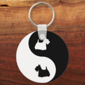 Porte-clés Scottish Terrier Yin Yang (Recto)