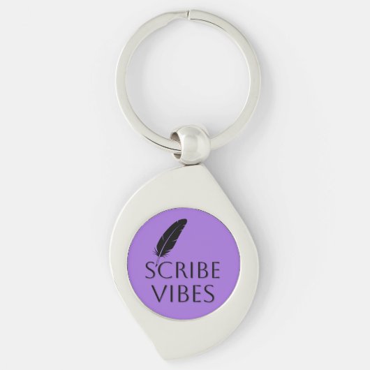 Porte-clés Scribe Vibes Purple Writers Authors Poets (Devant)