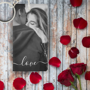 Porte-clés Script d'amour photo personnalisé personnalisé