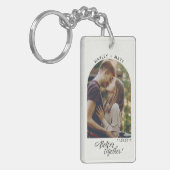 Porte-clés Script Fiançailles photo mieux ensemble personnali (Devant gauche)