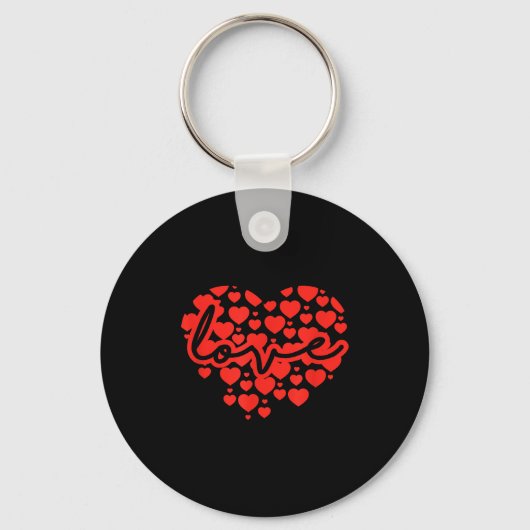 Porte-clés Script Love Heart Of Hearts Valentine's Day (Recto)
