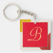 Porte-clés Script or monogramme B (Devant)