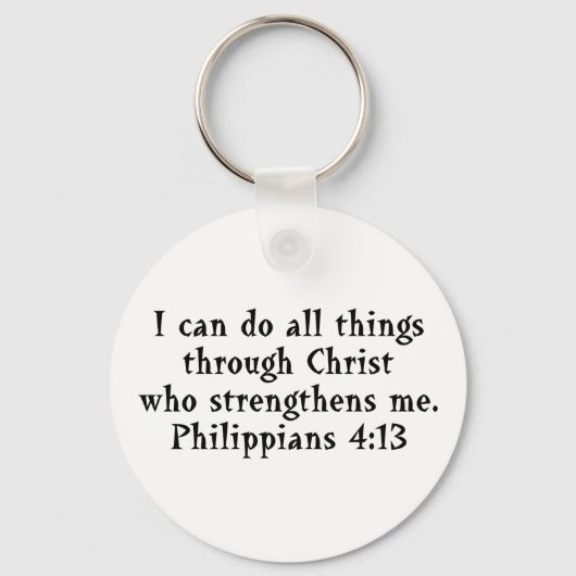 Porte-clés scripture Phil 4:13 (Recto)