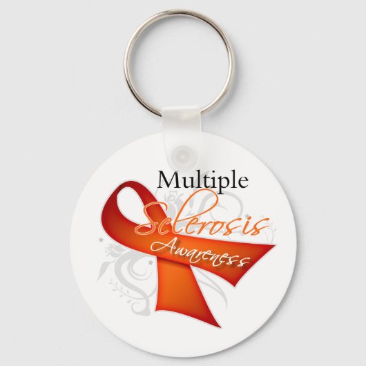 Porte-clés Scroll Ribbon - Multiple Sclerosis Awareness (Recto)