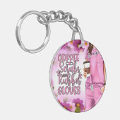 Porte-clés Scrubs de café et gants en caoutchouc Porte - clé (Devant gauche)