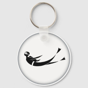 Porte-clés Scuba Diver Man Porte - clé de dessin