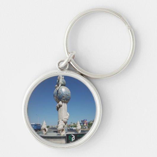 Porte-clés Sculpture aux habitants marins (Devant)