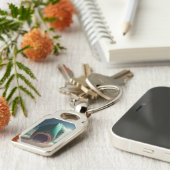 Porte-clés Sculpture de requin sur la plage (Côté )