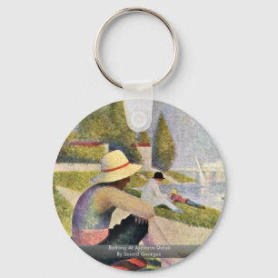 Porte-clés Se baigner au détail d'Asnieres par Seurat George