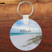 Porte-clés Sea Oats And White Sand Beach Morning Key Chain (Verso)