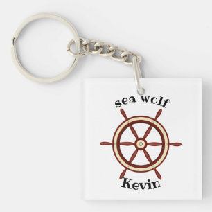 Porte-clés "SEA WOLF", volant, personnalisé, mer la