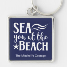 Sea You At The Beach Citation Nom Navy Coastal Key