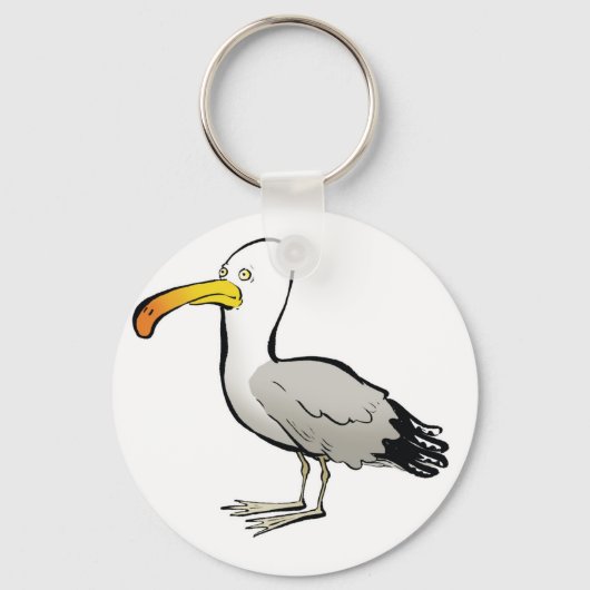 Porte-clés Seagull au naturel (Recto)