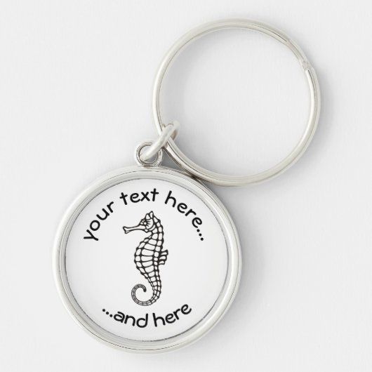 Porte-clés Seahorse Black (Devant)