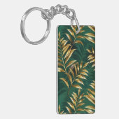 Porte-clés Seamless pattern with golden ferns (Devant gauche)