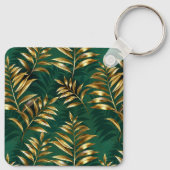 Porte-clés Seamless pattern with golden ferns (Dos)
