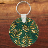 Porte-clés Seamless pattern with golden ferns (Verso)