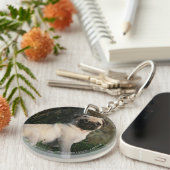 Porte-clés Séance de chiot de carlin de faon (Devant droit)