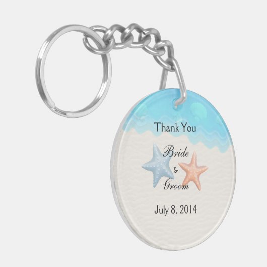 Porte-clés Seashells Beach Merci (Devant gauche)