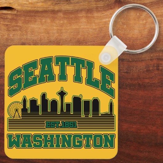 Porte-clés Seattle, Washington (Verso)