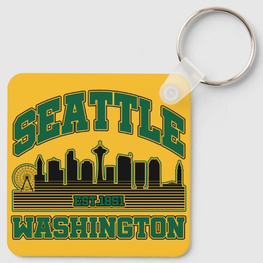 Porte-clés Seattle, Washington (Dos)