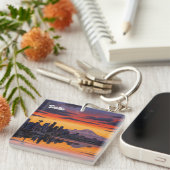 Porte-clés Seattle Washington Mt Rainier Sunset (Devant Droit)