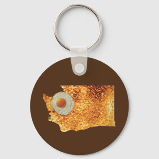 Porte-clés Seattle Washington Petit déjeuner Oeuf & Toast