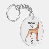 Porte-clés Secourir allemand Pinscher (Devant gauche)