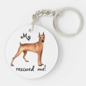 Porte-clés Secourir allemand Pinscher (Dos)