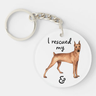 Porte-clés Secourir allemand Pinscher