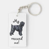 Porte-clés Secourir Black Russian Terrier (Dos)