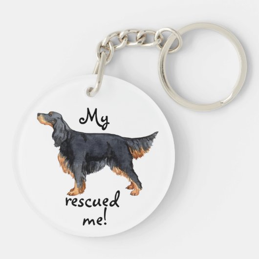 Porte-clés Secourir Gordon Setter (Dos)