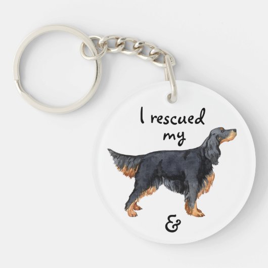 Porte-clés Secourir Gordon Setter (Devant)