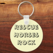 Porte-clés Secourir Horses Clavier (Recto)