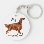 Porte-clés Secourir Irish Setter (Dos)