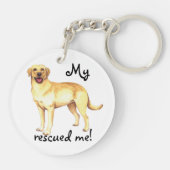 Porte-clés Secourir Laboratoire Jaune (Dos)