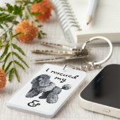 Porte-clés Secourir le caniche miniature (Devant droit)