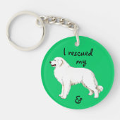 Porte-clés Secourir les grandes Pyrénées (Devant)