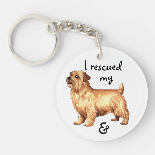 Porte-clés Secourir Norfolk Terrier (Devant)