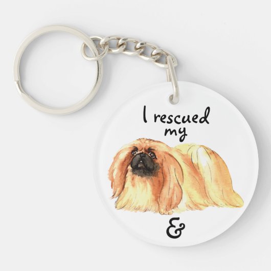 Porte-clés Secourir Pekingese (Devant)